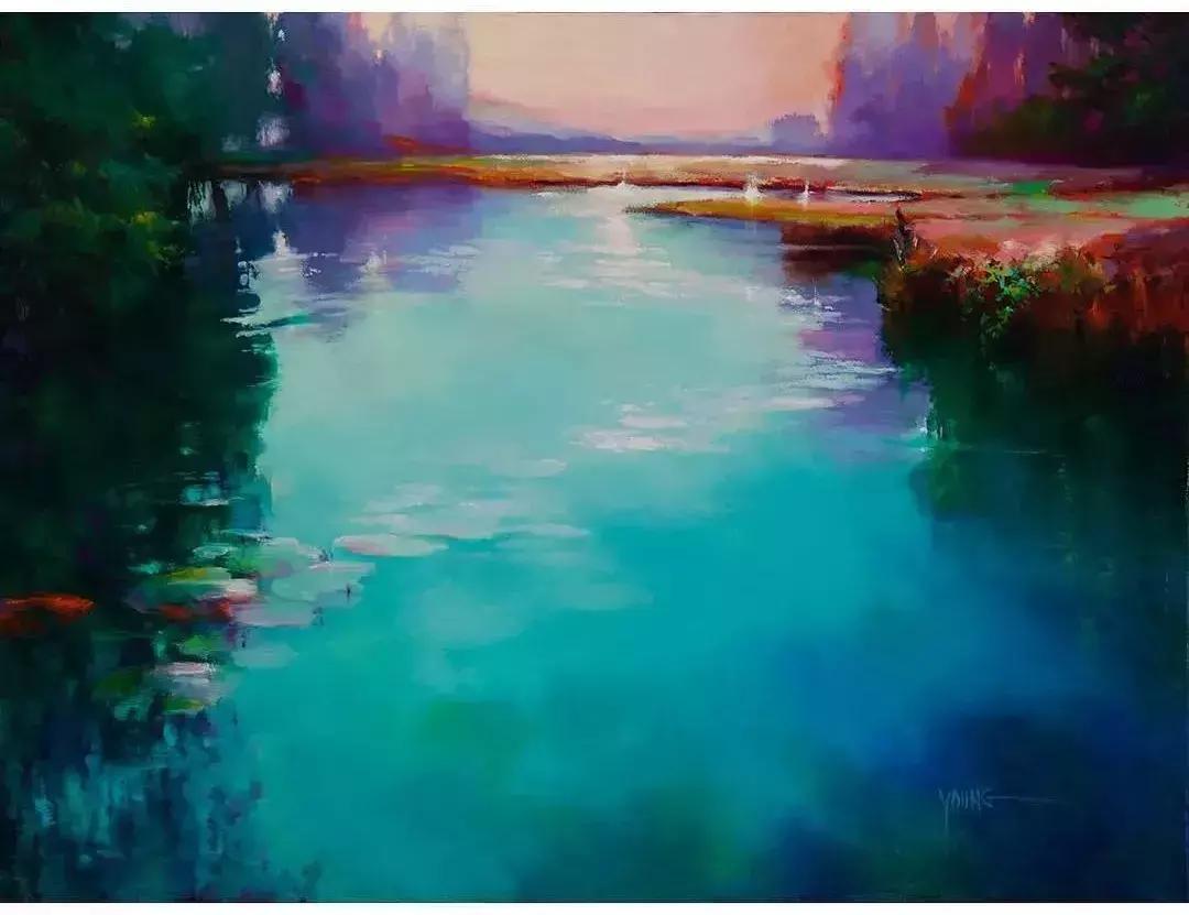 三个画家笔下的雪景,三位油画家的风景画