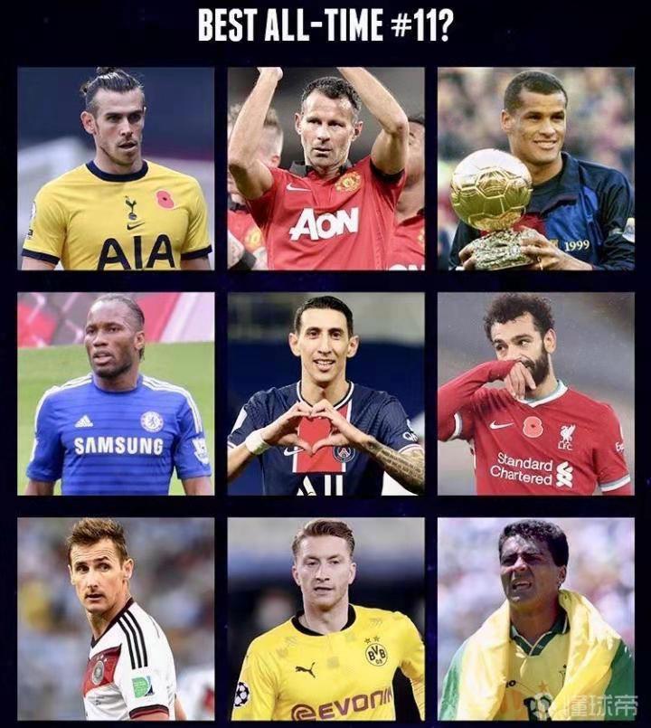 世界上最伟大的11个足球号码,足坛十大球衣号码