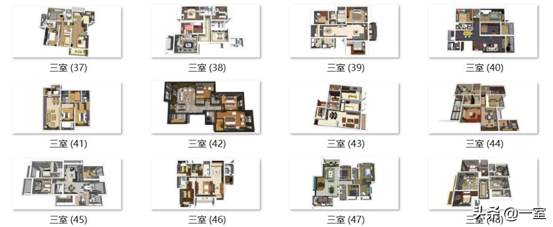 su别墅模型库合集,大师su模型