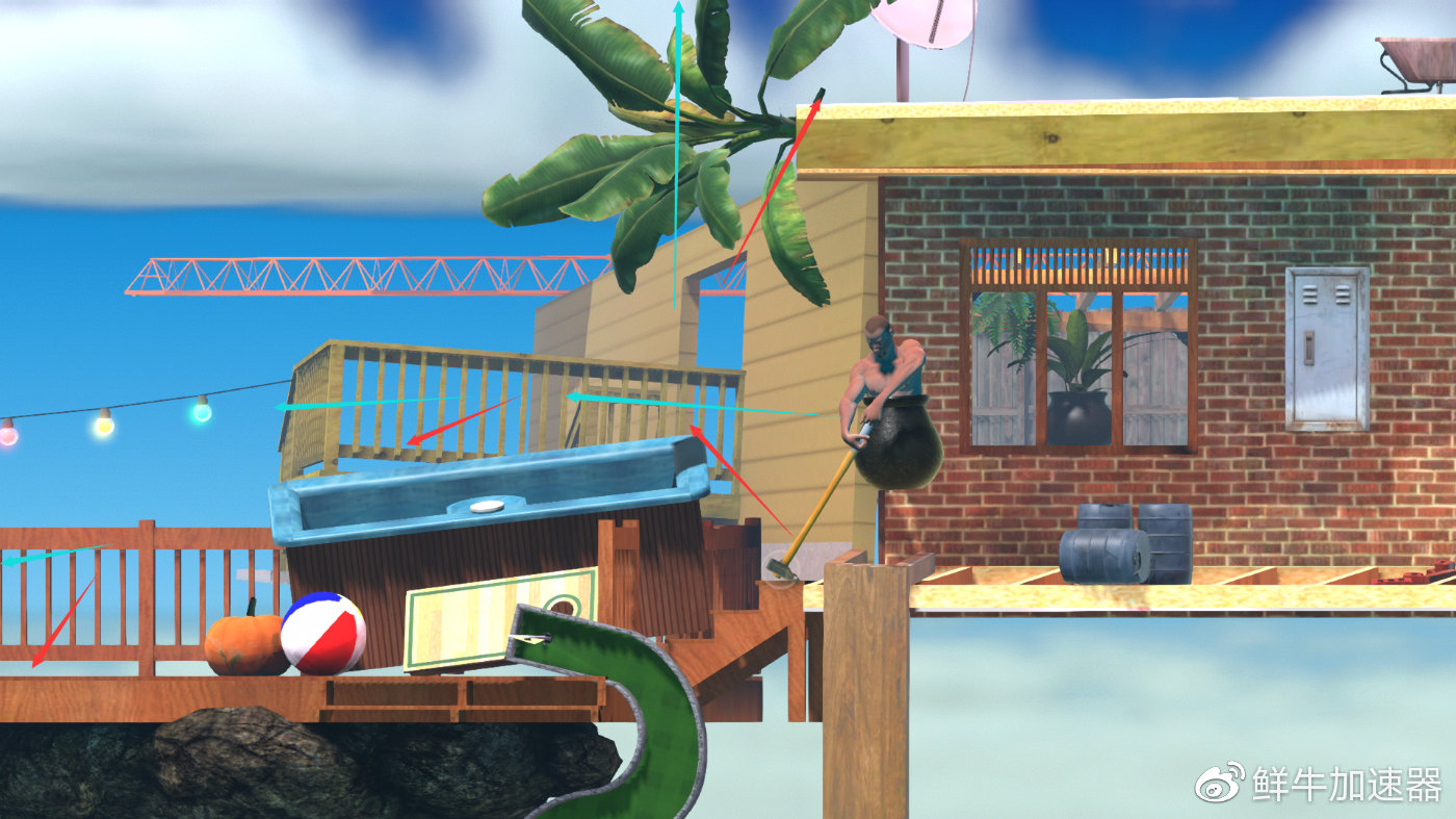 鲜牛加速器教程：《掘地求升》（缸人）手把手教你通关（3）