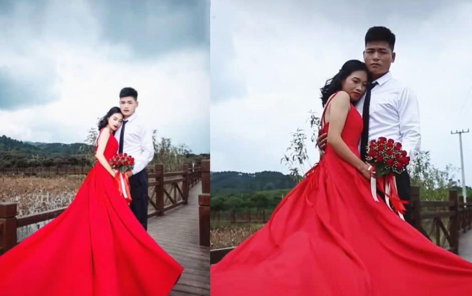 p图婚纱照p得不要太假,结婚照修图也太夸张了