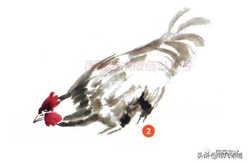 画鸡技法教学,任伯年写意画鸡