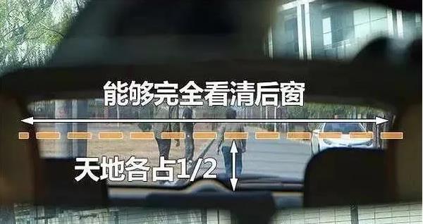 科目二倒车后视镜调节最佳角度,超简单的后视镜调整方法