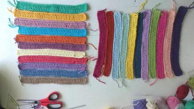 钩针汽车坐垫的编织教程,方形椅子坐垫钩针教程