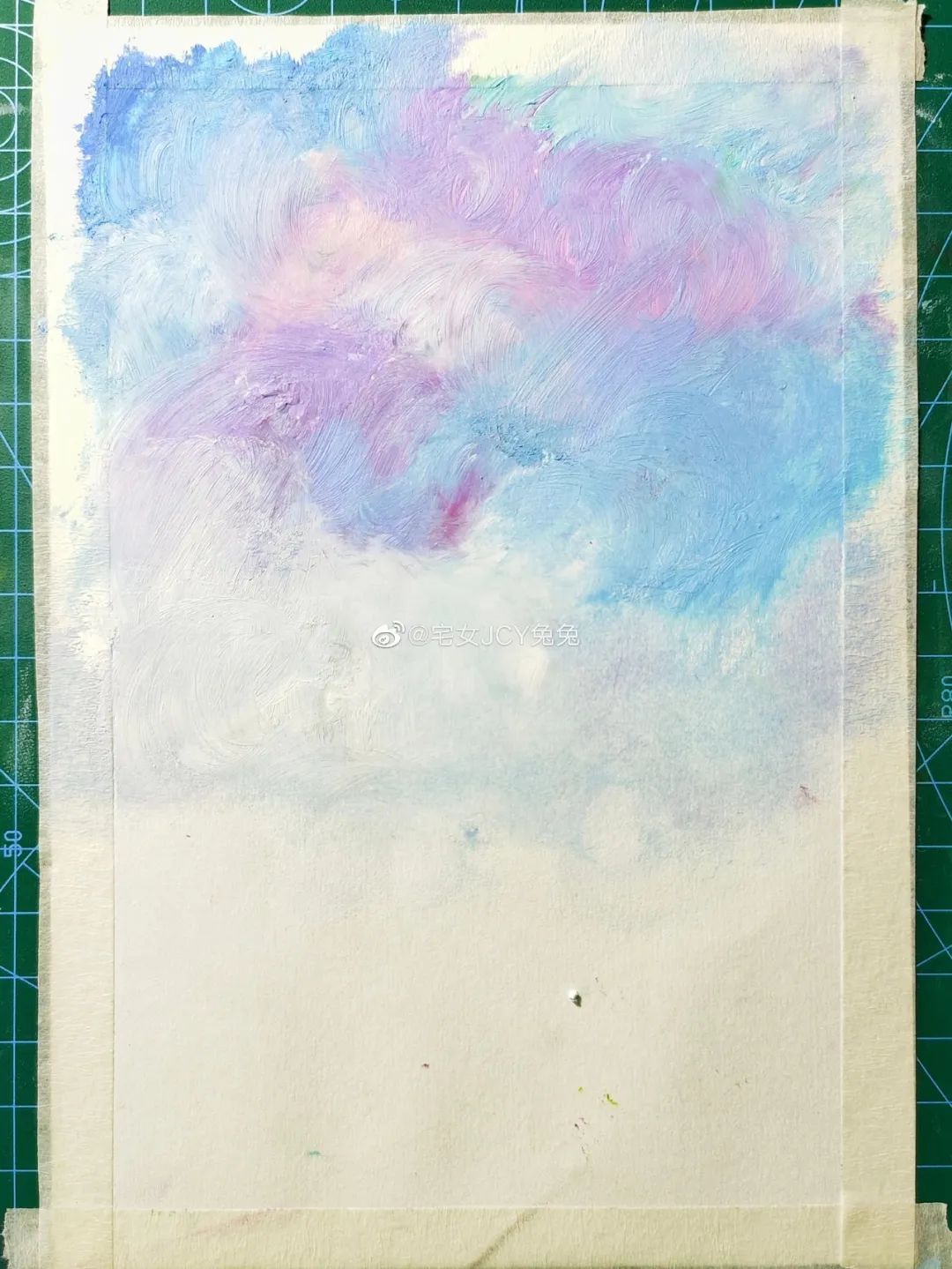 简单又好看的重彩油画棒作品,美到极致的风格绘画