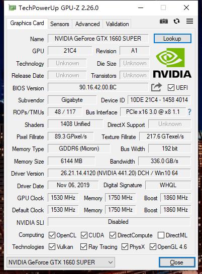 三风扇设计多输出接口的技嘉GTX1660SUPERGAMINGOC显卡实测