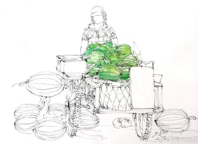 淡彩钢笔画技法,钢笔淡彩画基本知识