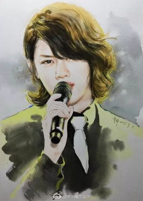 比起打印画，美院毕业的他，笔下这种彩铅水彩画才好看哭了~