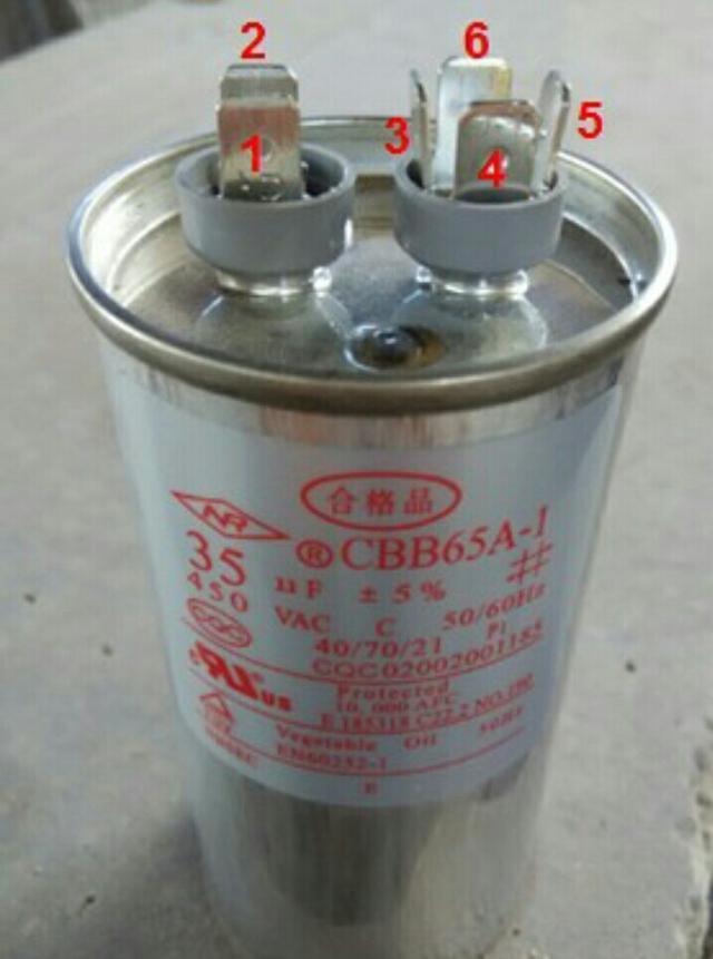 空调压缩机启动电容怎么测量好坏,空调电容的正确接线方法图解