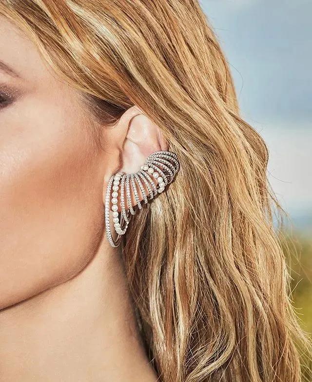 欧阳娜娜同款耳环怎么戴,欧阳娜娜耳环