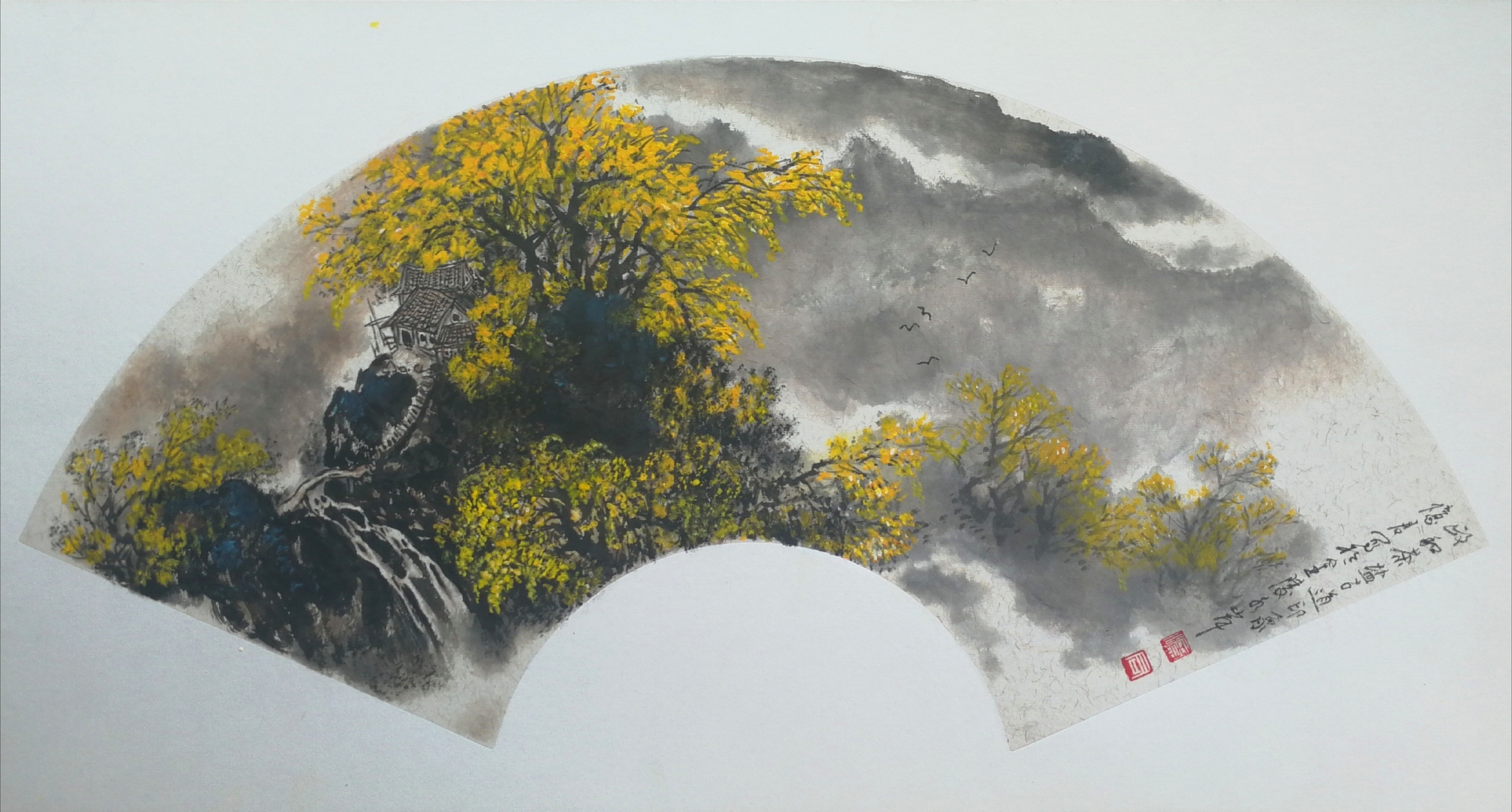 忆君银杏作品欣赏,忆君银杏画