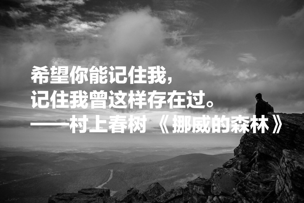 村上春树100个经典语录,村上春树15句经典语录