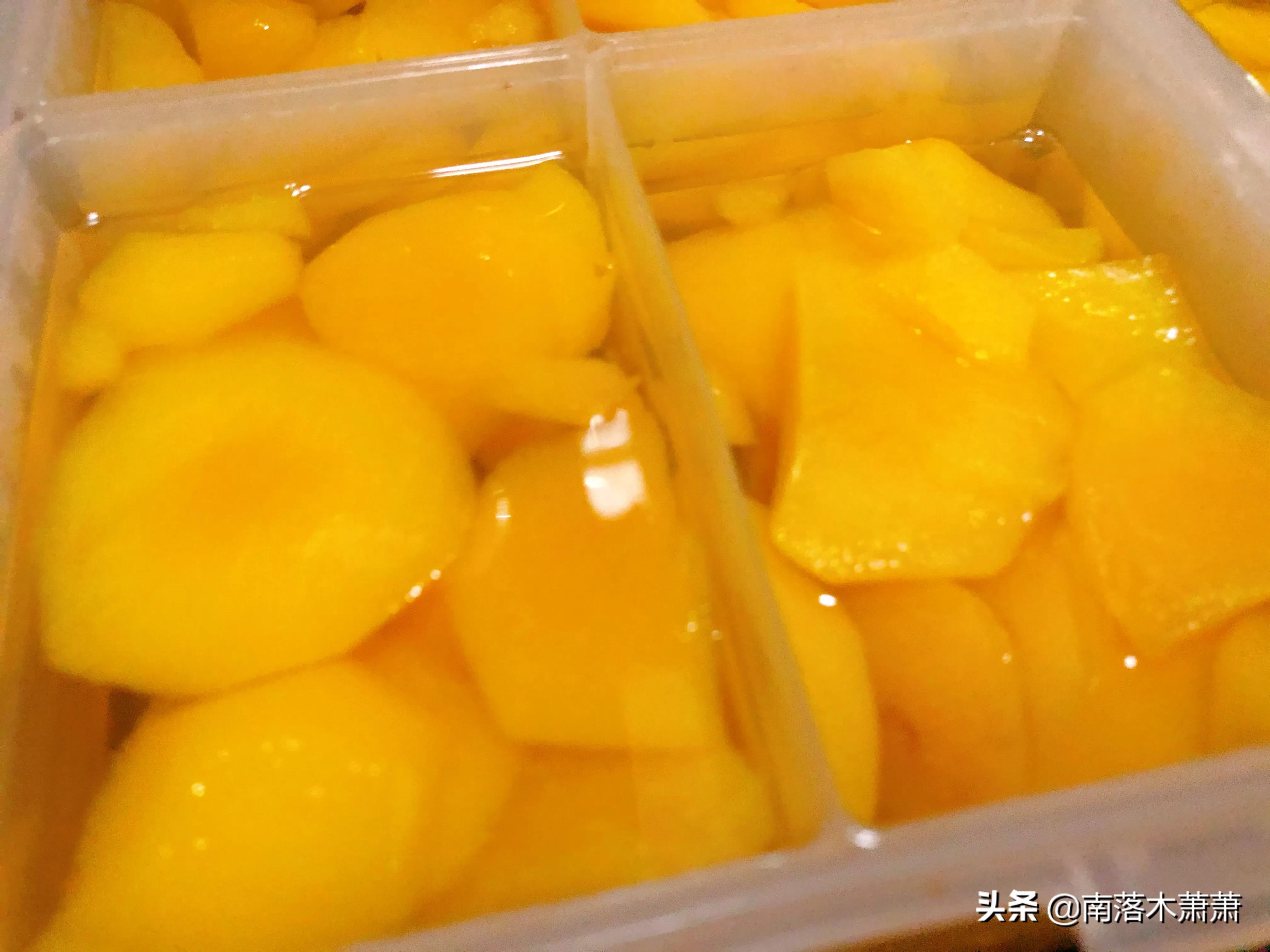 怎么做冻黄桃罐头简单又好吃,火龙果和油桃做罐头的方法