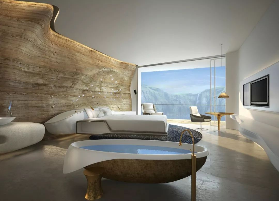 世界首个深坑酒店高清图,中国造世界唯一深坑酒店