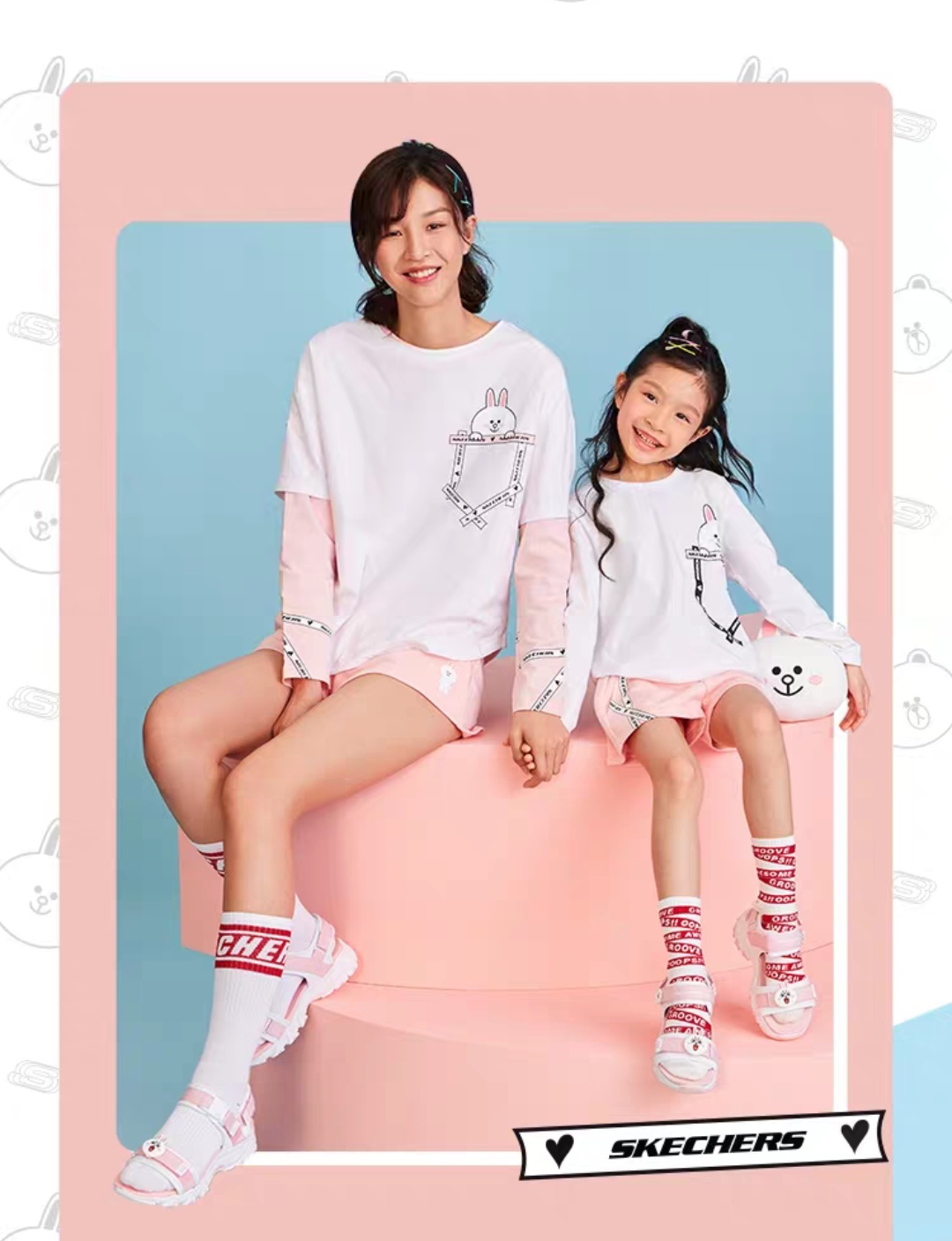 斯凯奇小红帽联名,斯凯奇联名款linefriends