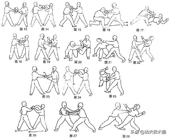 峨眉拳4路擒拿慢动作,经典六段峨眉拳演示