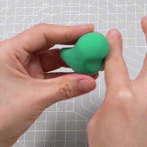 轻黏土可爱又简单的捏法,做一个简单可爱的小萌物用粘土捏