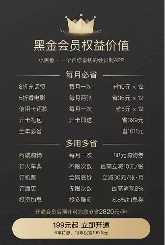 小黑鱼会员有用么,小黑鱼会员消费平台