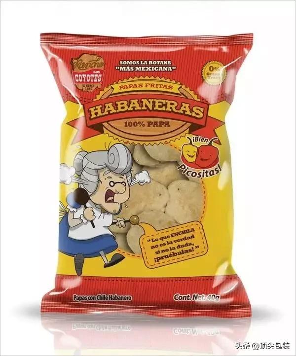有创意的薯片包装,薯片包装风格
