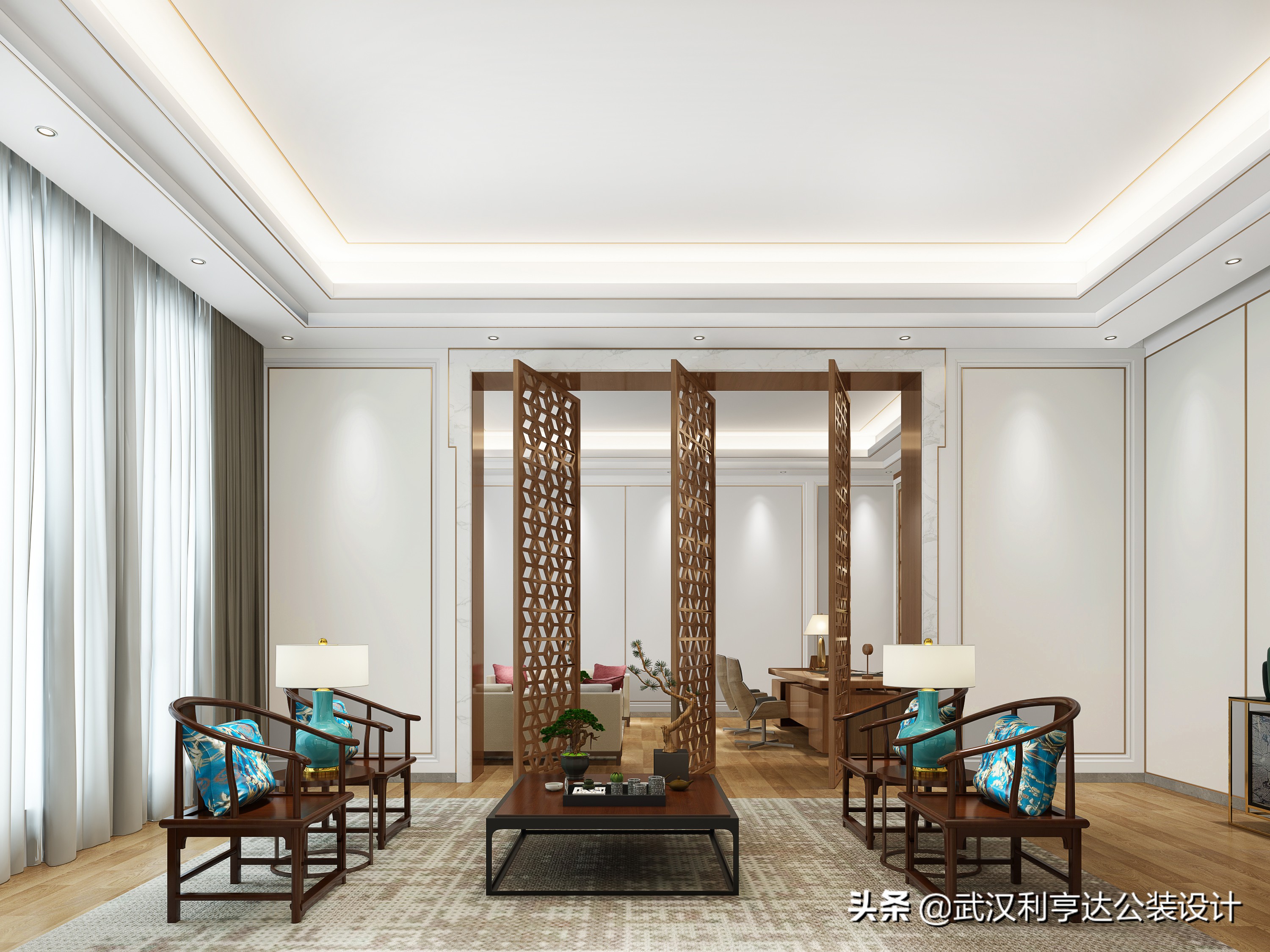 董事长办公室装修设计九大要点,经理办公室装修设计方案经典案例