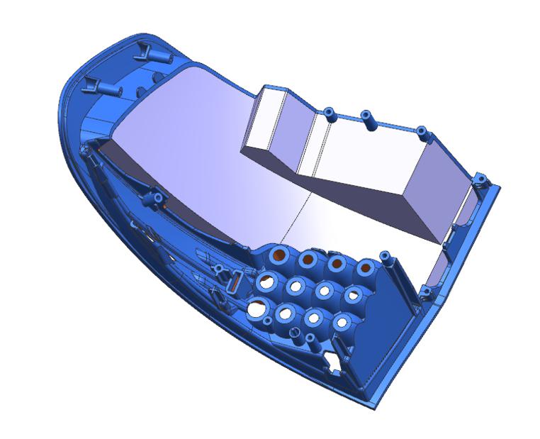 车灯标准切线图,车灯分模设计