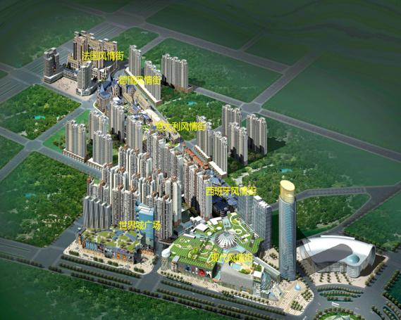 光谷步行街四国风情街,光谷商业街