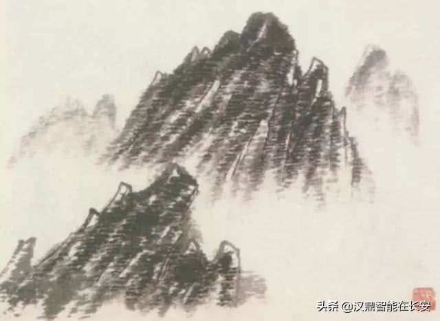 山水画技法山石的基本画法解析,中国山水画技法如何画山石