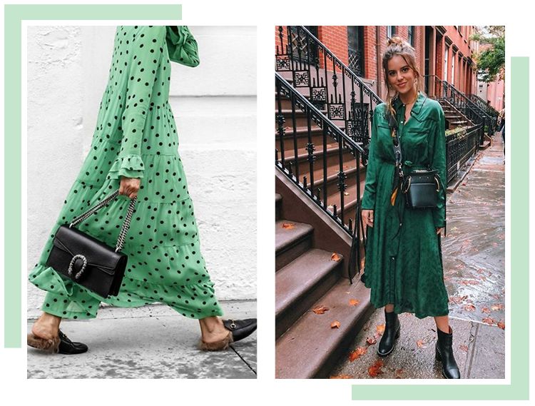绿色怎么穿更优雅,第一次发现绿色可以穿得这么迷人