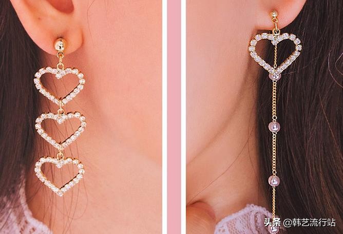 韩国耳环饰品高档气质,韩国低耳洞适合的耳环
