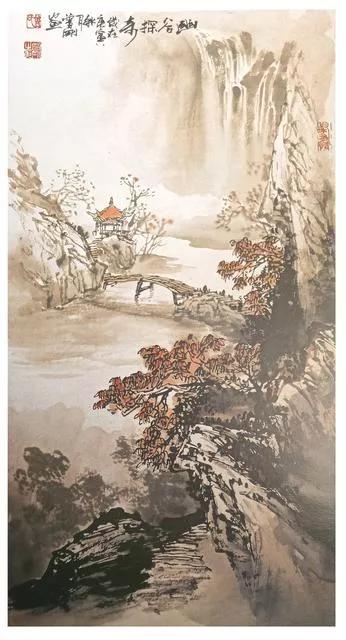 曾刚国画山水技法4,曾刚雪景国画山水画图片