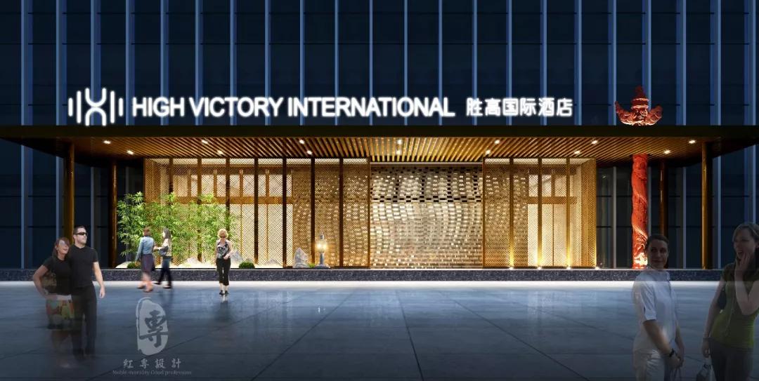 精品酒店门头设计,酒店创意门头设计效果图