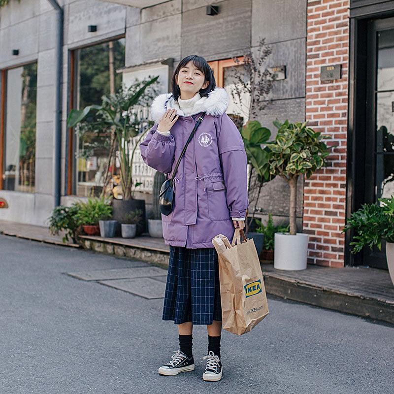 温柔又保暖的穿搭学生党女,冬季保暖时尚穿搭小个子学生