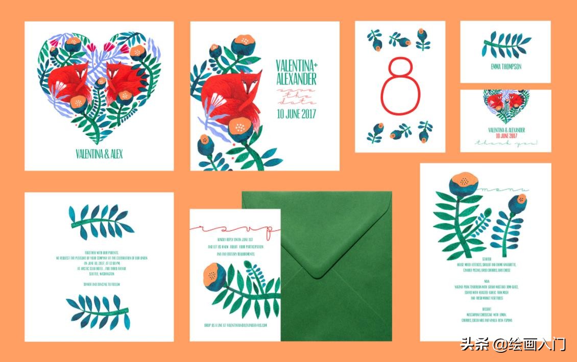 民族风插画简单又漂亮 (适合手绘的现代中国风插画)