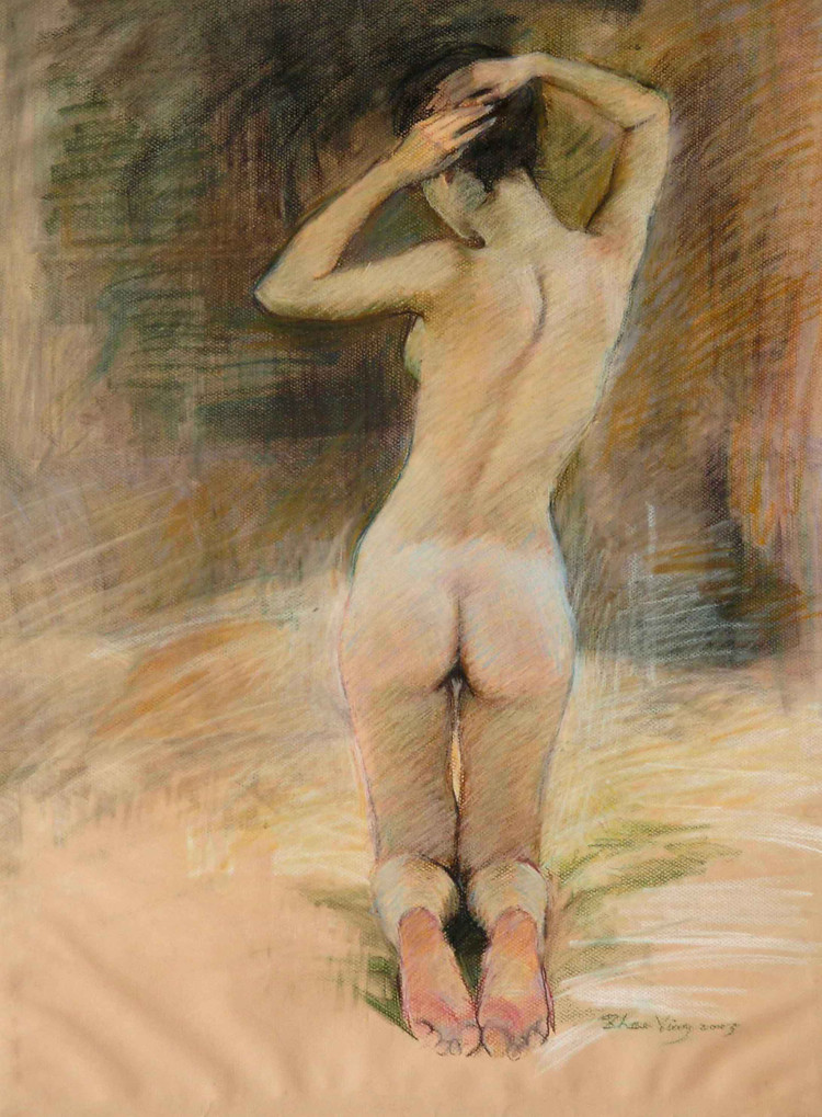 柠檬汁氤在水中　角落里美人如茵——画家赵鹰的写意油画