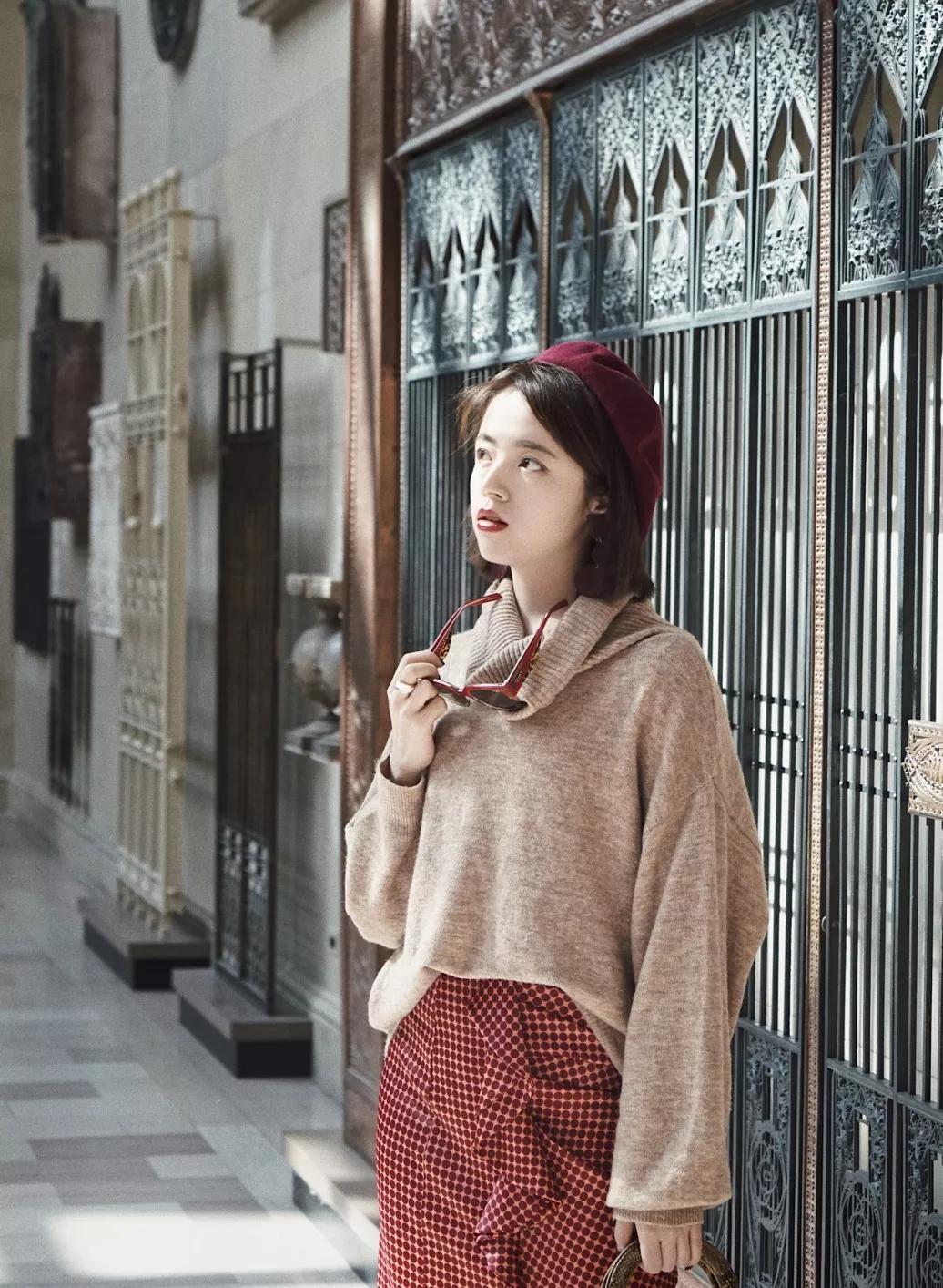 早春风衣穿搭高级感,早春穿搭颜色毛衣外套