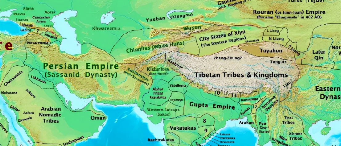 嚈哒汗国版图演变,嚈哒帝国是现在的哪里