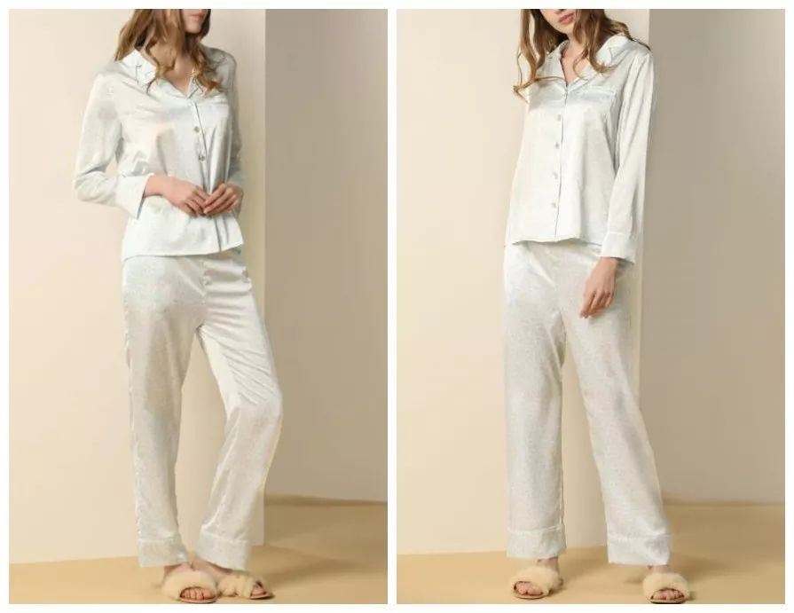 高档真丝洋气睡衣,夏天穿的真丝睡衣又凉快又舒服的