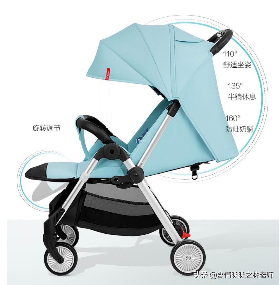 给孩子换个新车,qborn婴儿推车开箱