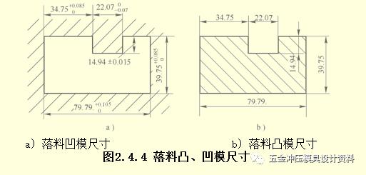 凹凸模刃口尺寸的基本原则,凹凸模刃口尺寸确定