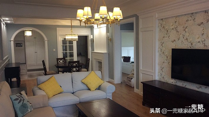 美式风格装修110平,150平美式轻奢大气风装修