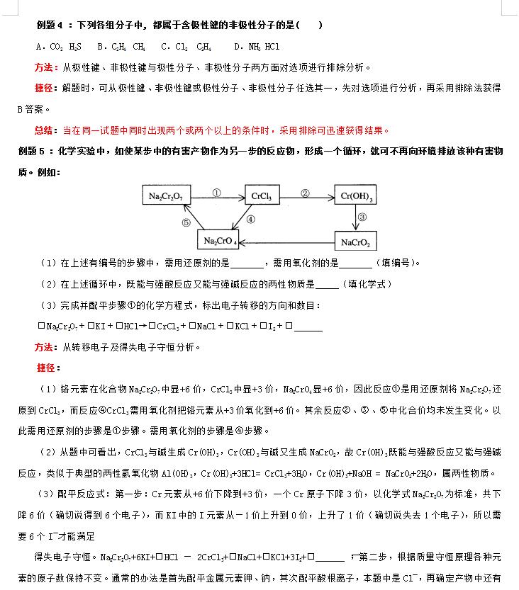 高中化学解题方法与技巧,高中化学解题方法技巧
