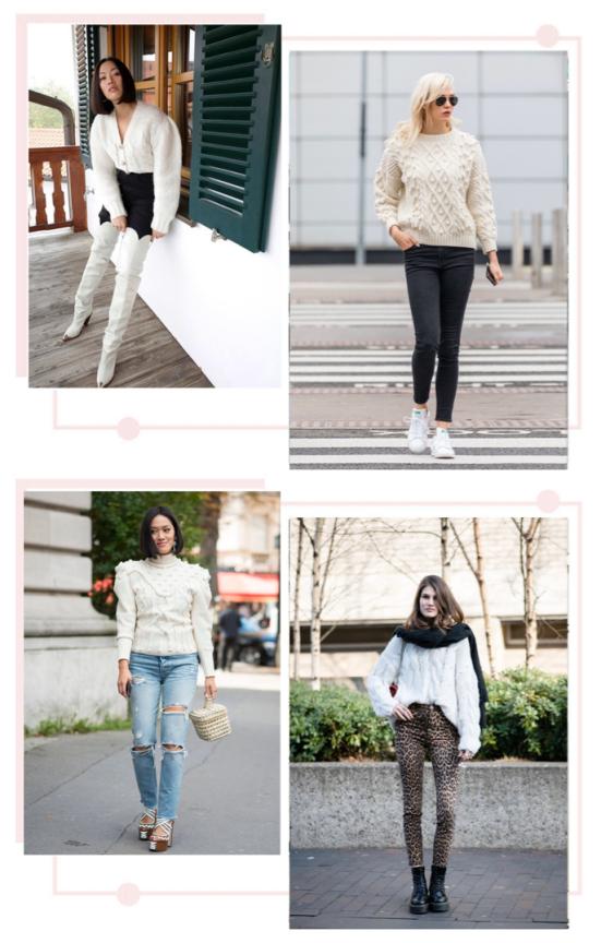 今年流行奶油风穿搭,秋冬奶油色穿搭