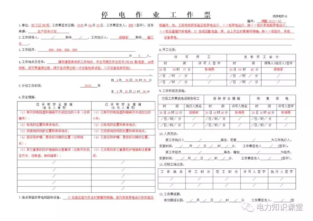倒闸操作流程图,倒闸操作票模板