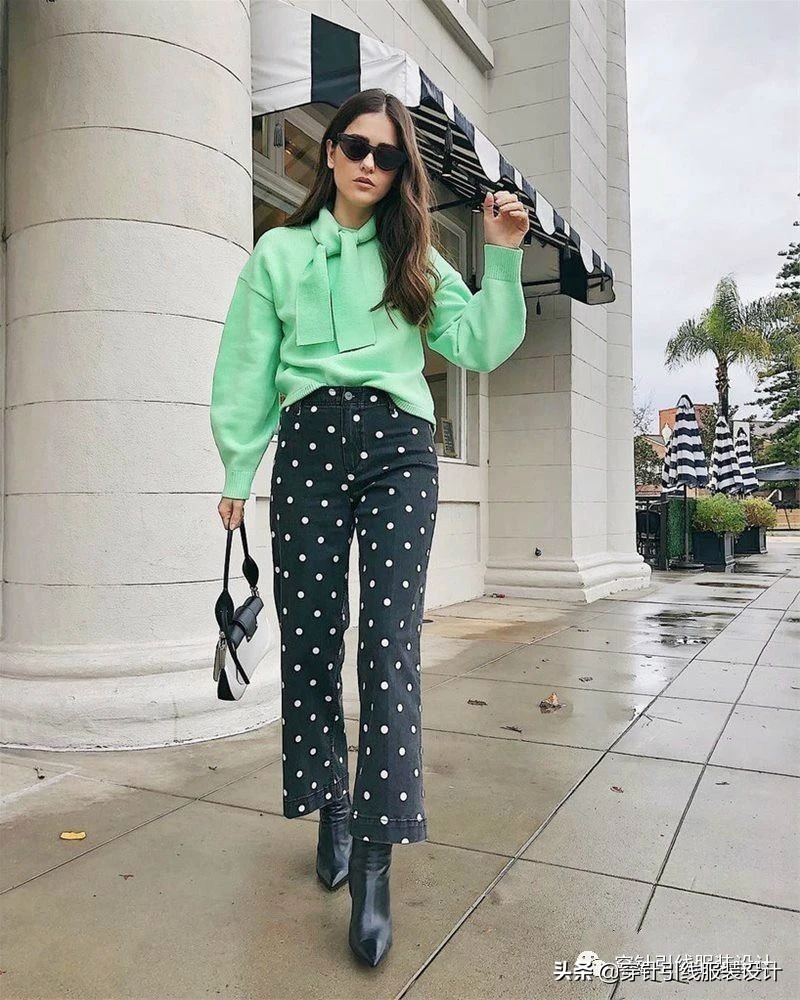 橄榄绿配色牛油果绿,薄荷绿今年超流行显白