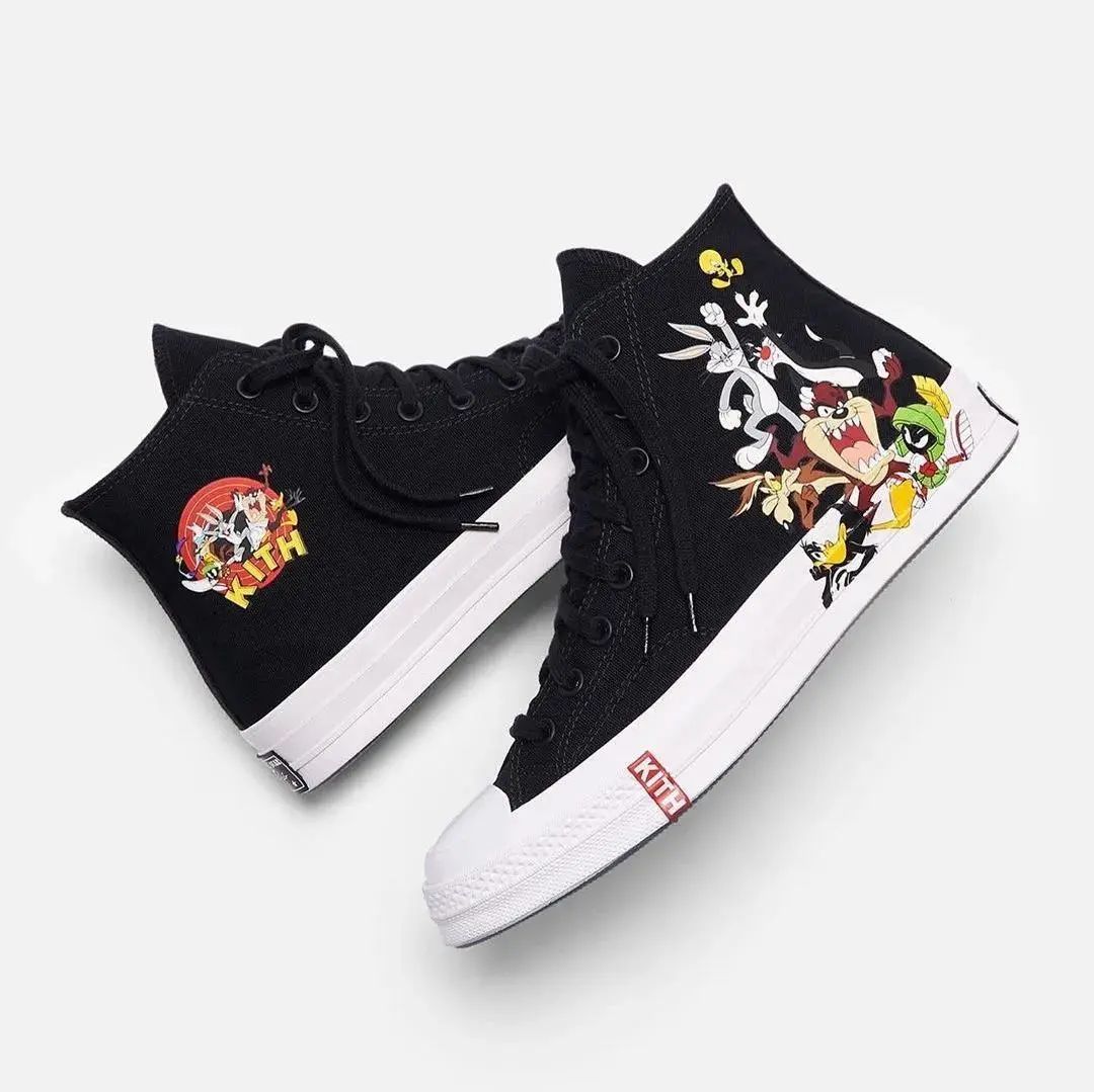 匡威allstar兔八哥联名,匡威红色兔八哥联名