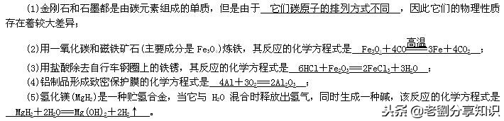 初中化学制取二氧化碳化学方程式,初中化学知识点及化学方程式大全