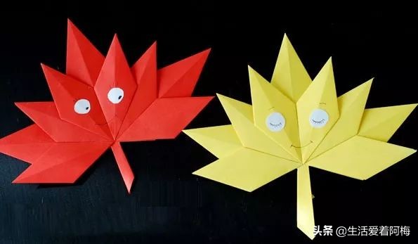 手工树叶简单,落叶手工作品树叶小动物