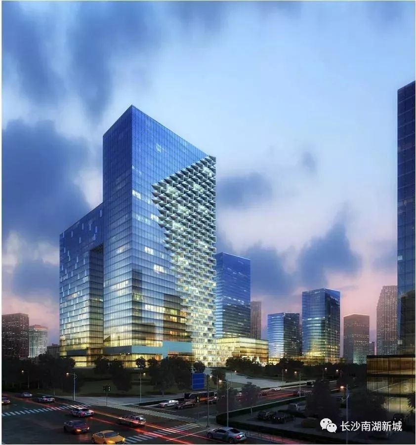 长沙南湖金融外滩最新规划,金融中心二期320亩地块实景