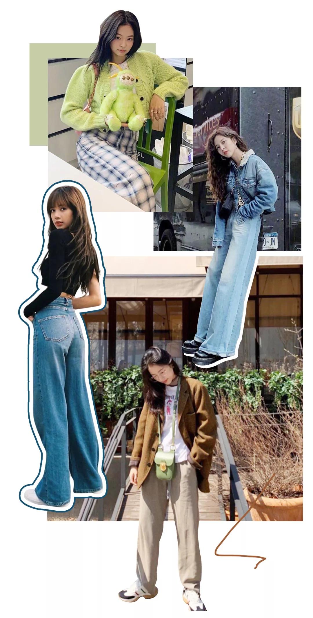 高个气质高腰阔腿裤,矮个子宽松阔腿裤145-150爆款潮款