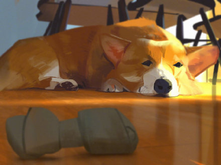 阳光彩虹小插画,阳光下玩耍插画